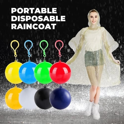 ☔ Portable Compact Raincoat – Pocket Emergency Rain Poncho🛒