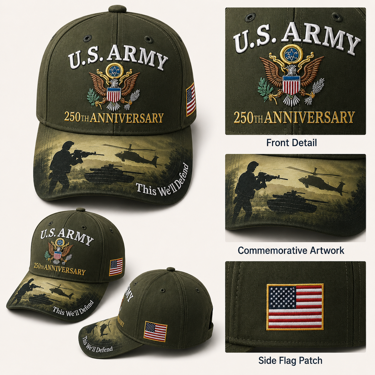 Last Day 49% OFF🔥 - ❤️ Commemorative Embroidered Cap