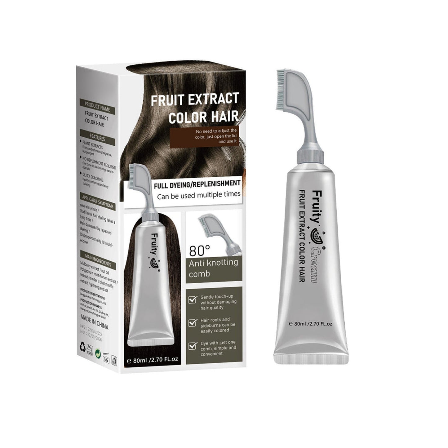 🔥Fruit Essence Hair Dyeing Comb