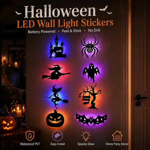 🎃 🥳💞50K+ SOLD! 👻 Halloween LED Silhouette Wall Light Stickers