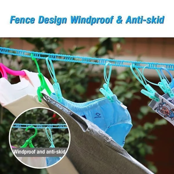 🔥 Last Day Sale 50% OFF – Retractable Windproof Clothesline