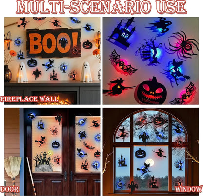 🎃 🥳💞50K+ SOLD! 👻 Halloween LED Silhouette Wall Light Stickers