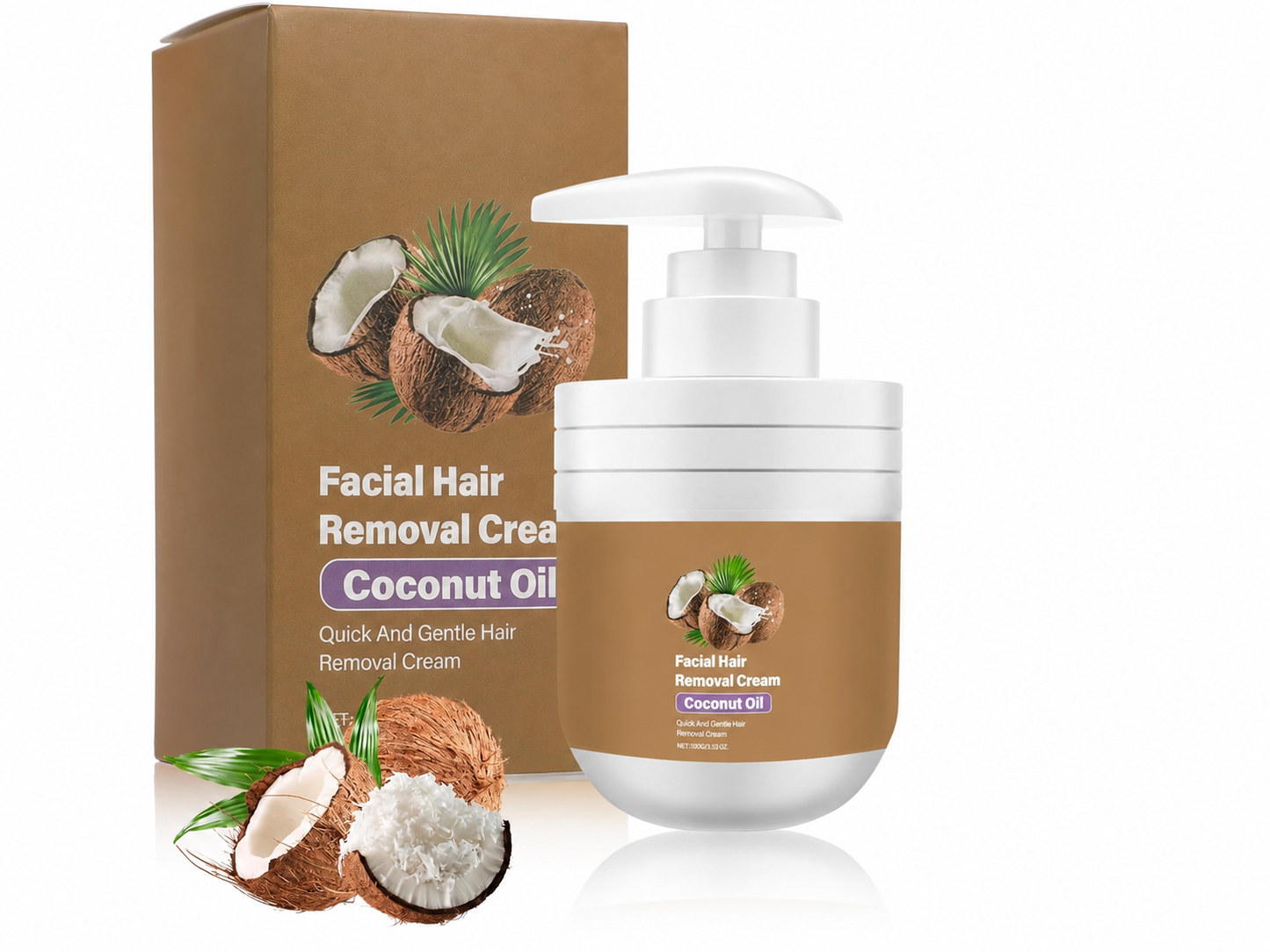 🔥Coconut Facial Hair Removal Cream