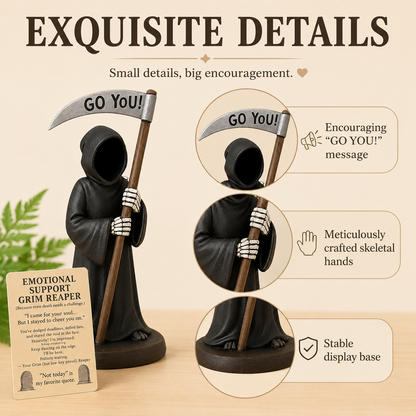 🔥 Last Day 49% OFF-💀Emotional Support Grim Reaper Figurine