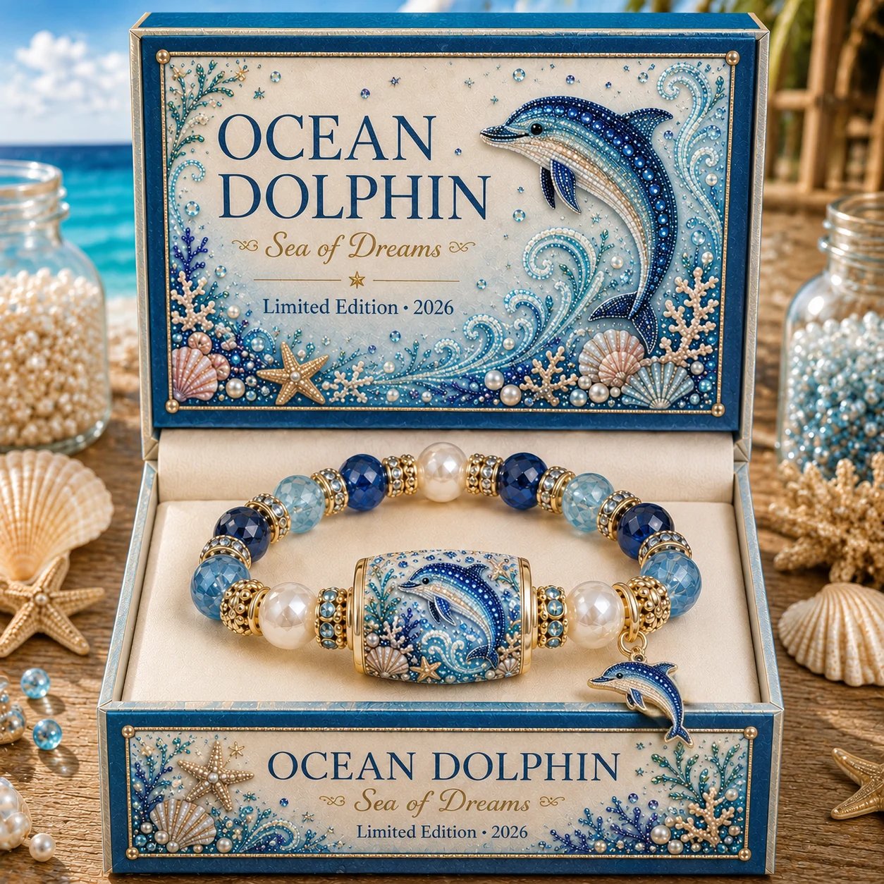 💥 Last Day 49% OFF – 🌊 Ocean Guardian Bracelet Collection | 7 Marine Creature Designs, Gemstone-Style Beads & Matching Sea Charms 🐚✨