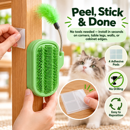 🐱 49% OFF😻 Self-Grooming Cat Massage Brush-Cactus Cat Groomer🍀