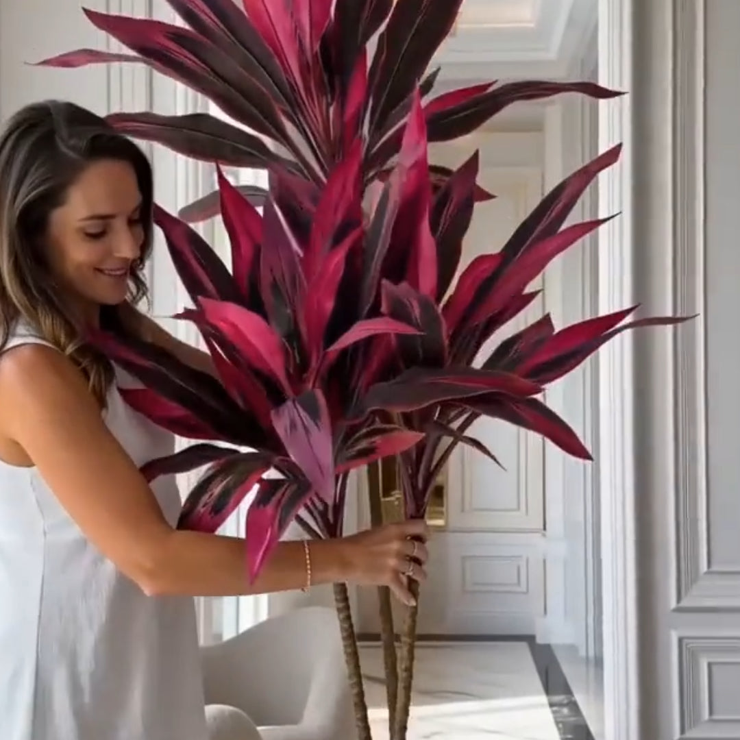 🔥 Last Day 50% OFF 🔥 2Pcs Artificial Boston Fern & Dragon's Blood Tree Plants