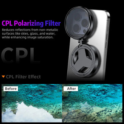 🏆Hot Sale⚡52mm Magnetic ND2–ND400 Filter for iPhone