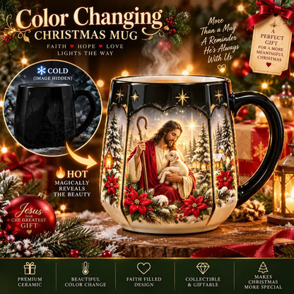 🔥Last Day 49% OFF-🎄Christmas Magic Color-Changing Mug – Heat Reveal Holiday Gift