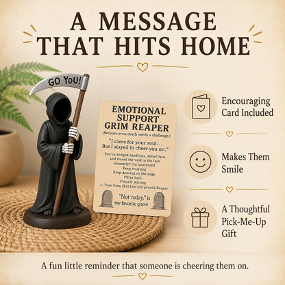 🔥 Last Day 49% OFF-💀Emotional Support Grim Reaper Figurine