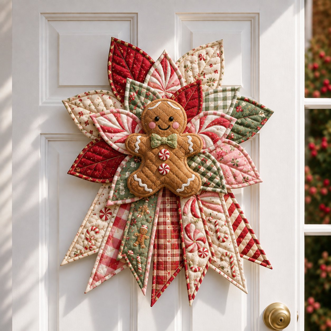 ⏳ Last Day 49% OFF – 🎄Beginner-Friendly Oversized Christmas Character Quilted Door Hanger Sewing Kit | Complete Kit with All Tools & Step-by-Step Guide Included 💕