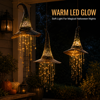 🎩Lighted Witch Hat Hanging Chime