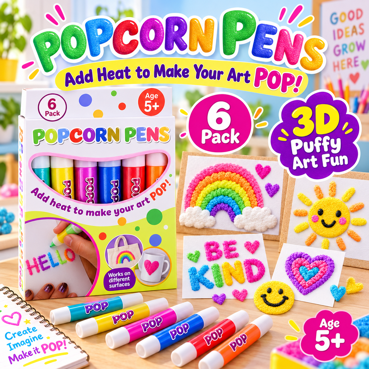 🦘🎁 3D Relief Art Pen – Turn Flat Drawings Into Touchable 3D Art🍀