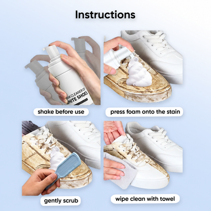 🫧uncloud - water-free foam shoe cleaner👟✨⏳
