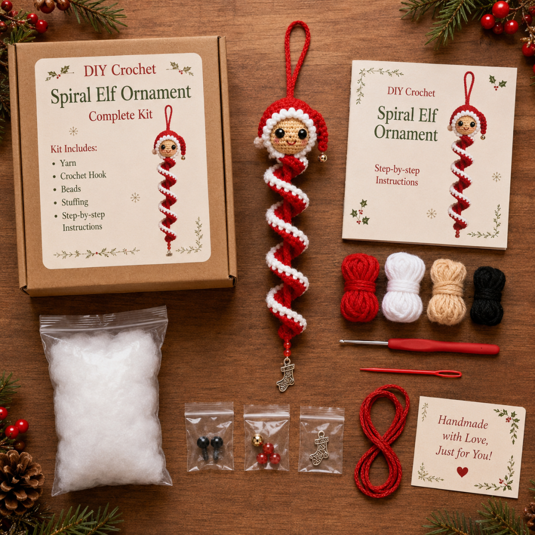 🔥Last Day 49% OFF ✨Crochet Snowman Spiral Oranment DIY Kit