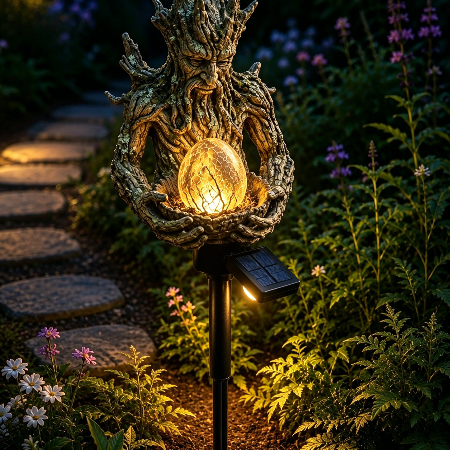 Tree Spirit Solar Garden Light – Magical Glow 🌳✨