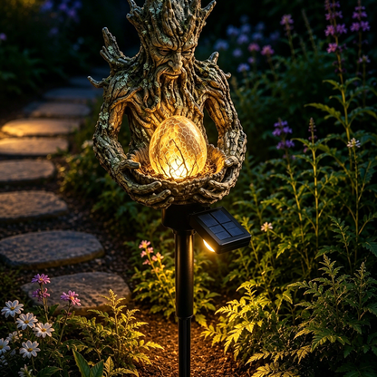 Tree Spirit Solar Garden Light – Magical Glow 🌳✨