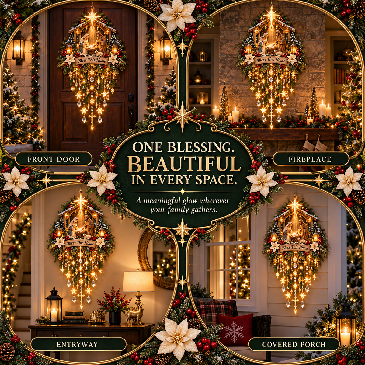 ✝️ Lighted Nativity Wall Decor for Christmas ✨