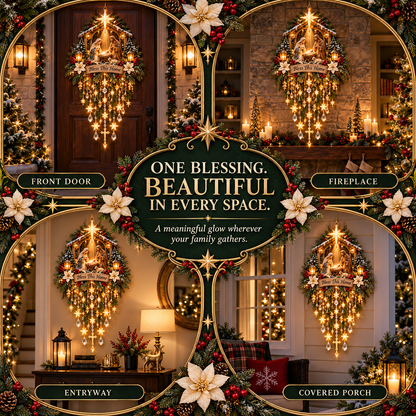 ✝️ Lighted Nativity Wall Decor for Christmas ✨