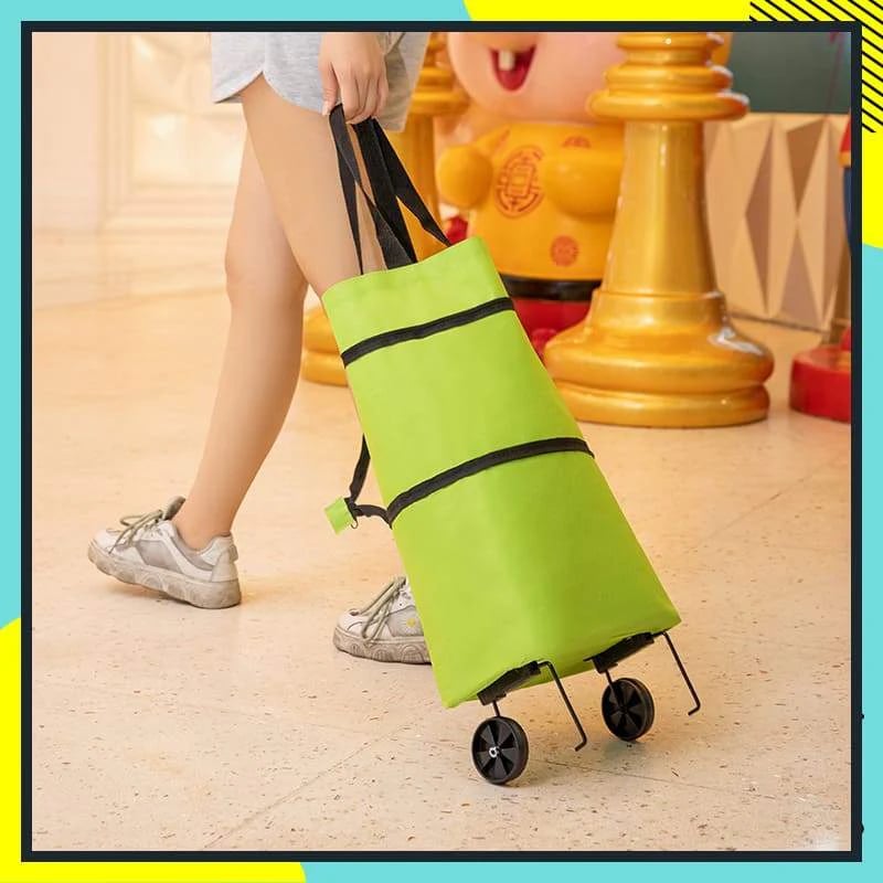 🛢️ 2-in-1 Foldable Shopping Cart