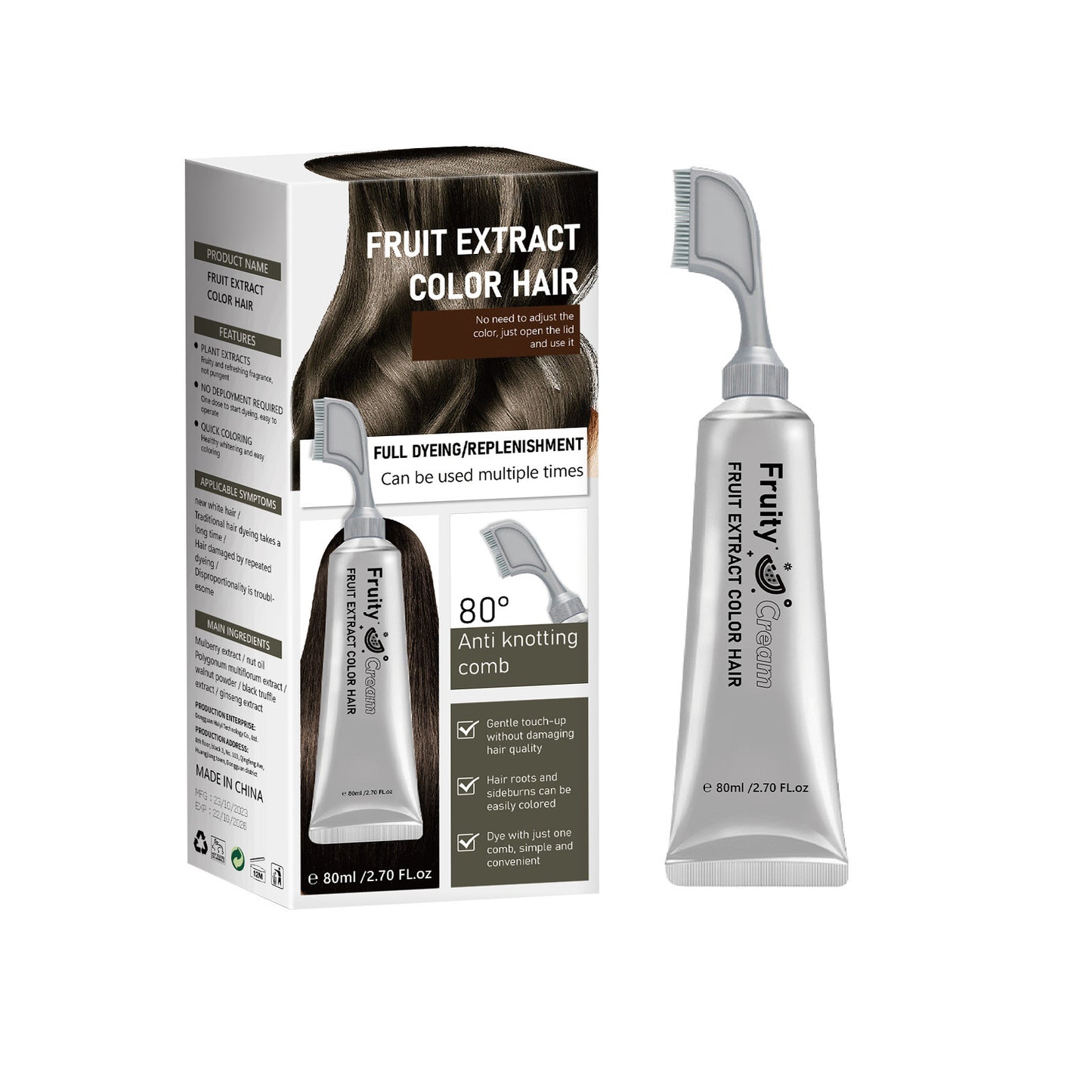 🔥Fruit Essence Hair Dyeing Comb
