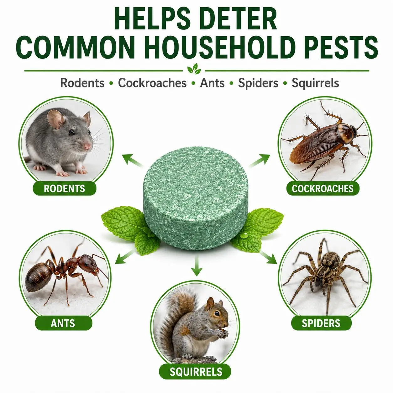 Pesticide-Free 100% Natural Peppermint Oil Mouse & Pest Repellent Balls (12 Pack), Pet Friendly, Safe Rodent Deterrent for Indoor, Outdoor, Home & Garage,