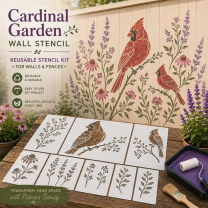 🔥Last Day 50% OFF 🌿 Garden Wall StencilTM Collection  🎨✨
