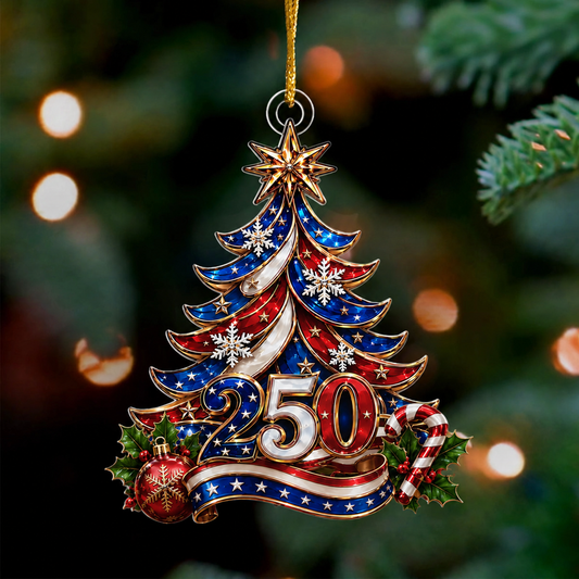 🎉Last Day 50% OFF🌲USA 250th Anniversary Christmas Ornament