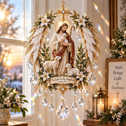 🔥HOT SALE🔥✝️ Christian Crystal Suncatcher | 5 Faith-Inspired Window Designs with Cascading Rainbow Crystals ✨
