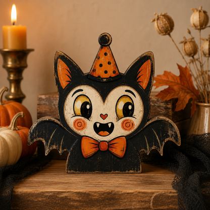 🎃Vintage Halloween Wooden Character Tabletop Decor