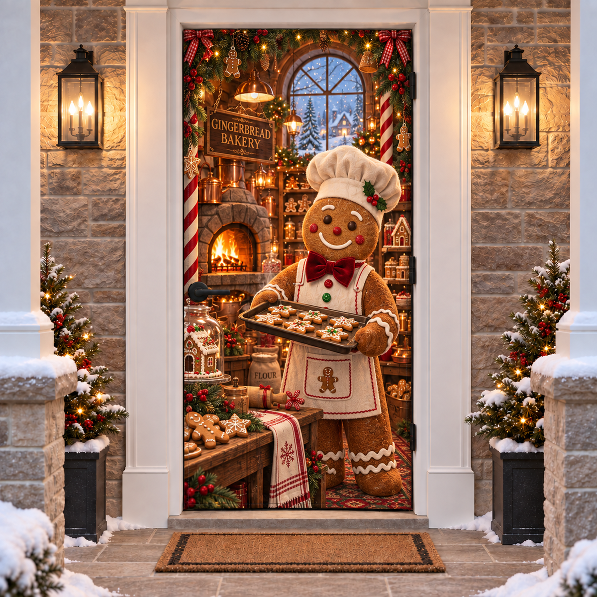 🎅Christmas Magic Door Portal™ – Life-Size Holiday Door Cover-Shop now!⏳