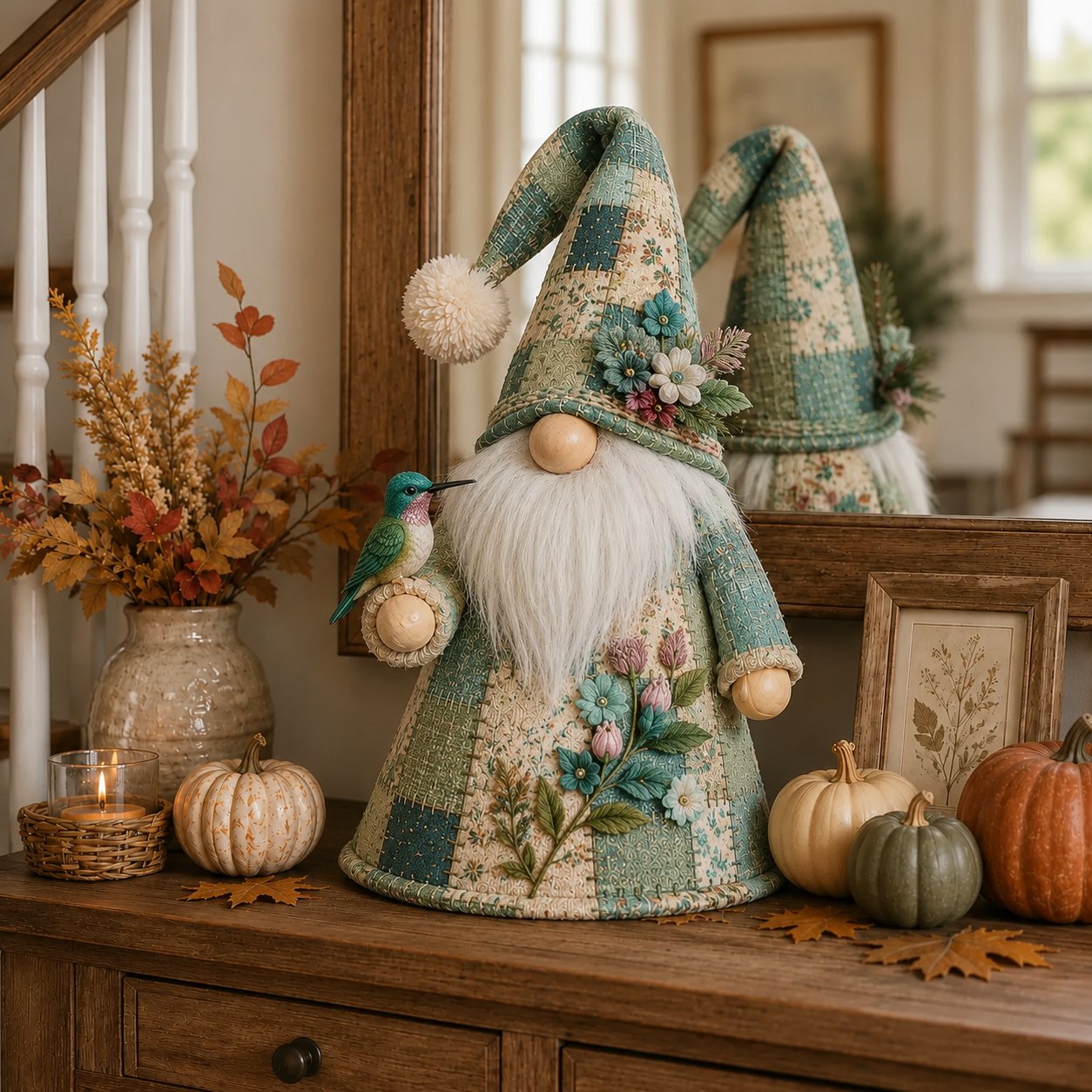 🔥 LAST DAY 49% OFF – 🐦 Patchwork Bird Gnome Light Collection