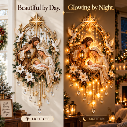 ✨✝️Light From Heaven™ Nativity Starfall Wall Light