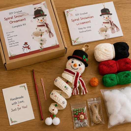 🔥Last Day 49% OFF ✨Crochet Snowman Spiral Oranment DIY Kit