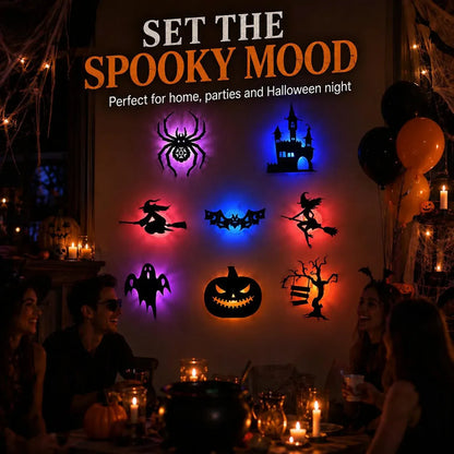 🎃 🥳💞50K+ SOLD! 👻 Halloween LED Silhouette Wall Light Stickers