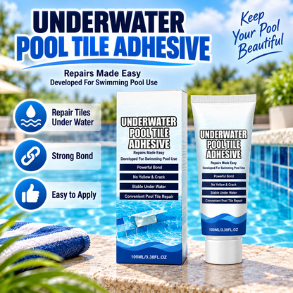 🏊💧 Underwater Pool Tile Repair Adhesive – Fix Loose Pool Tiles Easily🔧🍀