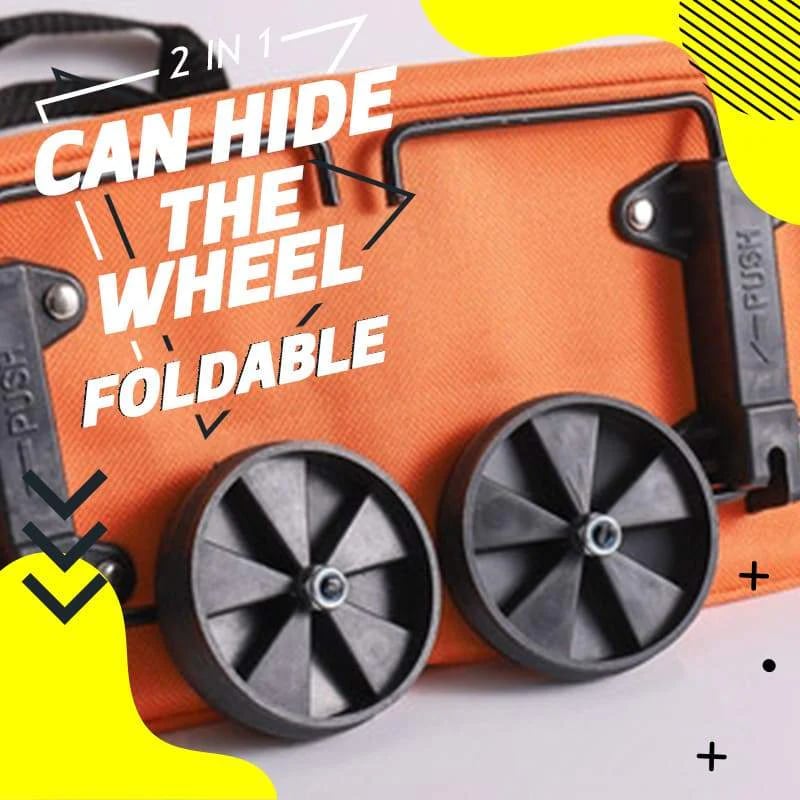 🛢️ 2-in-1 Foldable Shopping Cart