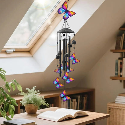 🔥Last Day 70% OFF🐦Vintage Colorful Hummingbird Wind Chime with Metal Tubes and Bells