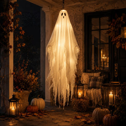 👻🌙 Hauntingly Beautiful Floating Ghost Lights – 4-Style Halloween Collection