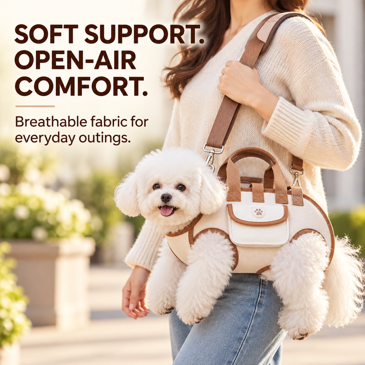 🐾 2-in-1 Pet Carrier – Shoulder & Handheld 🛒