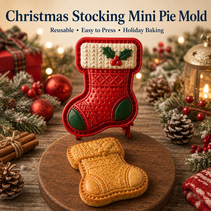 🔥😍 Last Day 49% OFF – 🎄 9-Design Christmas Mini Pie Mold Collection | Reusable Embossed Molds for Shaping Detailed Santa, Snowman, Reindeer, Tree & Holiday Pies 🥧✨
