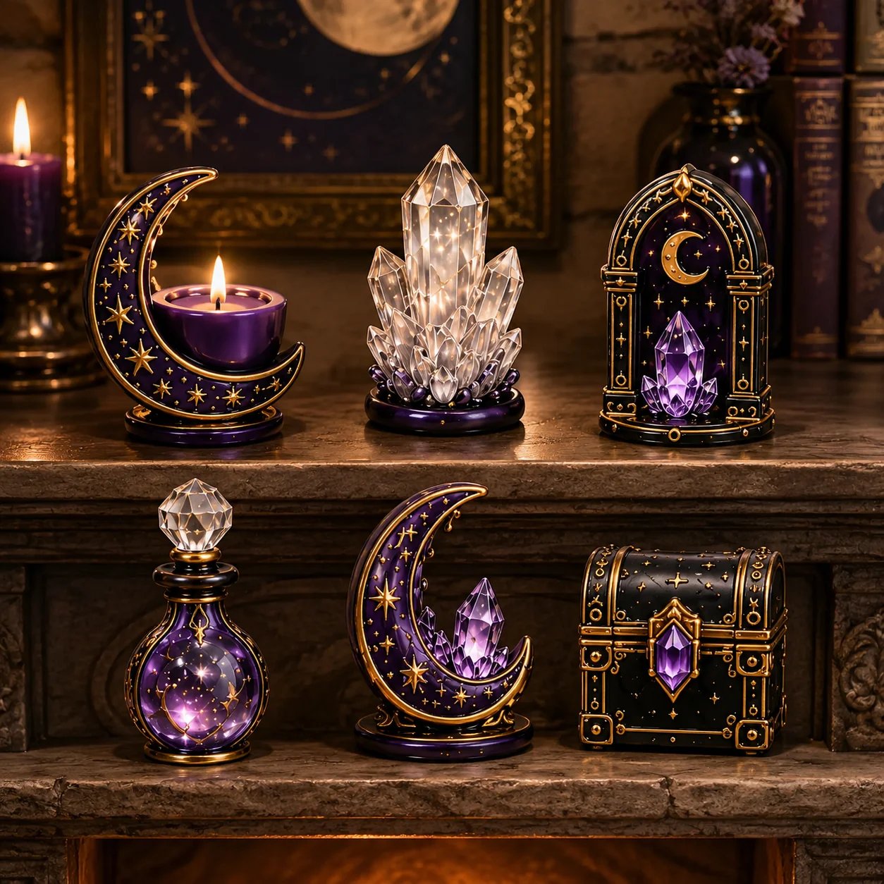 🔮 2026 Crystal Witch Advent Calendar | 24 Days of Mystical Miniatures, Crystal-Inspired Surprises & Witchy Fantasy Charm ✨