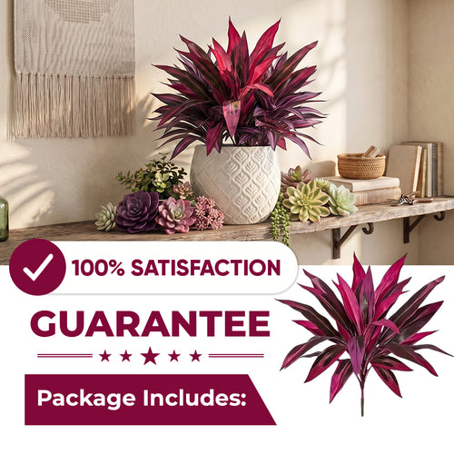 🔥 Last Day 50% OFF 🔥 2Pcs Artificial Boston Fern & Dragon's Blood Tree Plants