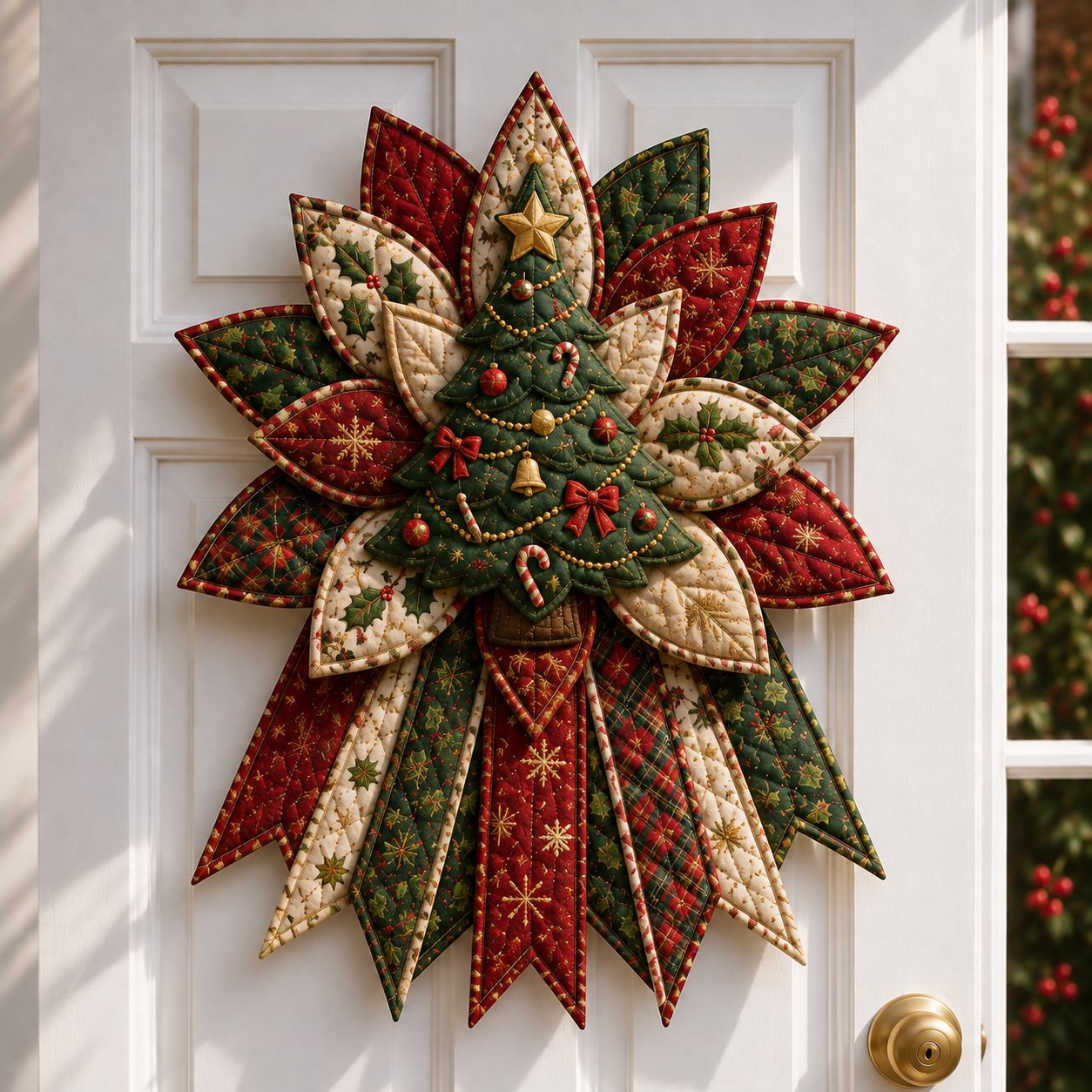 ⏳ Last Day 49% OFF – 🎄Beginner-Friendly Oversized Christmas Character Quilted Door Hanger Sewing Kit | Complete Kit with All Tools & Step-by-Step Guide Included 💕