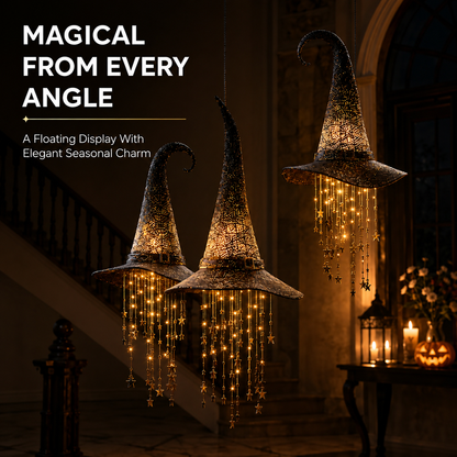 🎩Lighted Witch Hat Hanging Chime