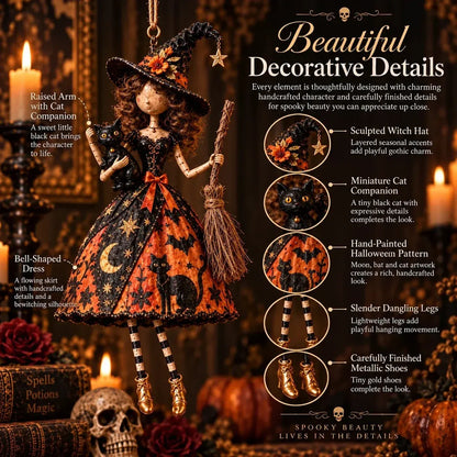 ⏳ Last Day 49% OFF – 🖤 Midnight Ladies™ Gothic Halloween Hanging Decor | 3 Spooky Character Styles for Porches, Entryways & Indoor Displays 🎃