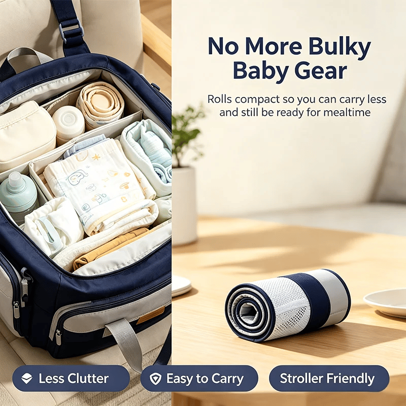 Adjustable single-shoulder portable strap | Lightweight and breathable mesh hip strap