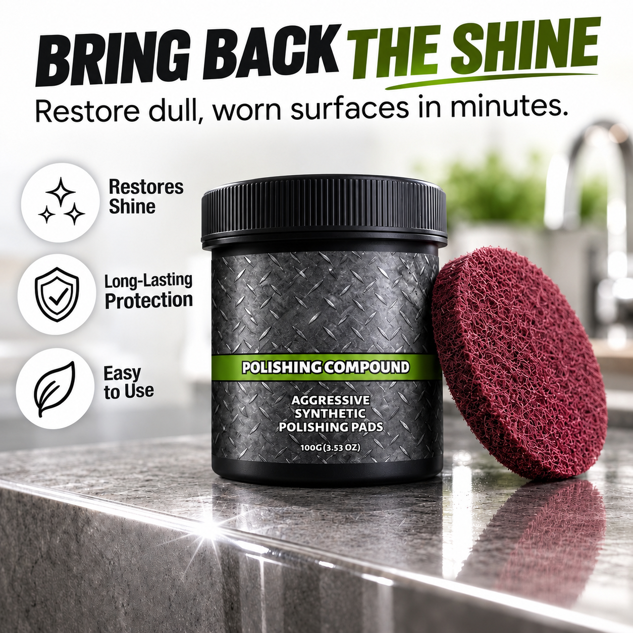 All-in-One Surface Restoration Polish with Pad🛒