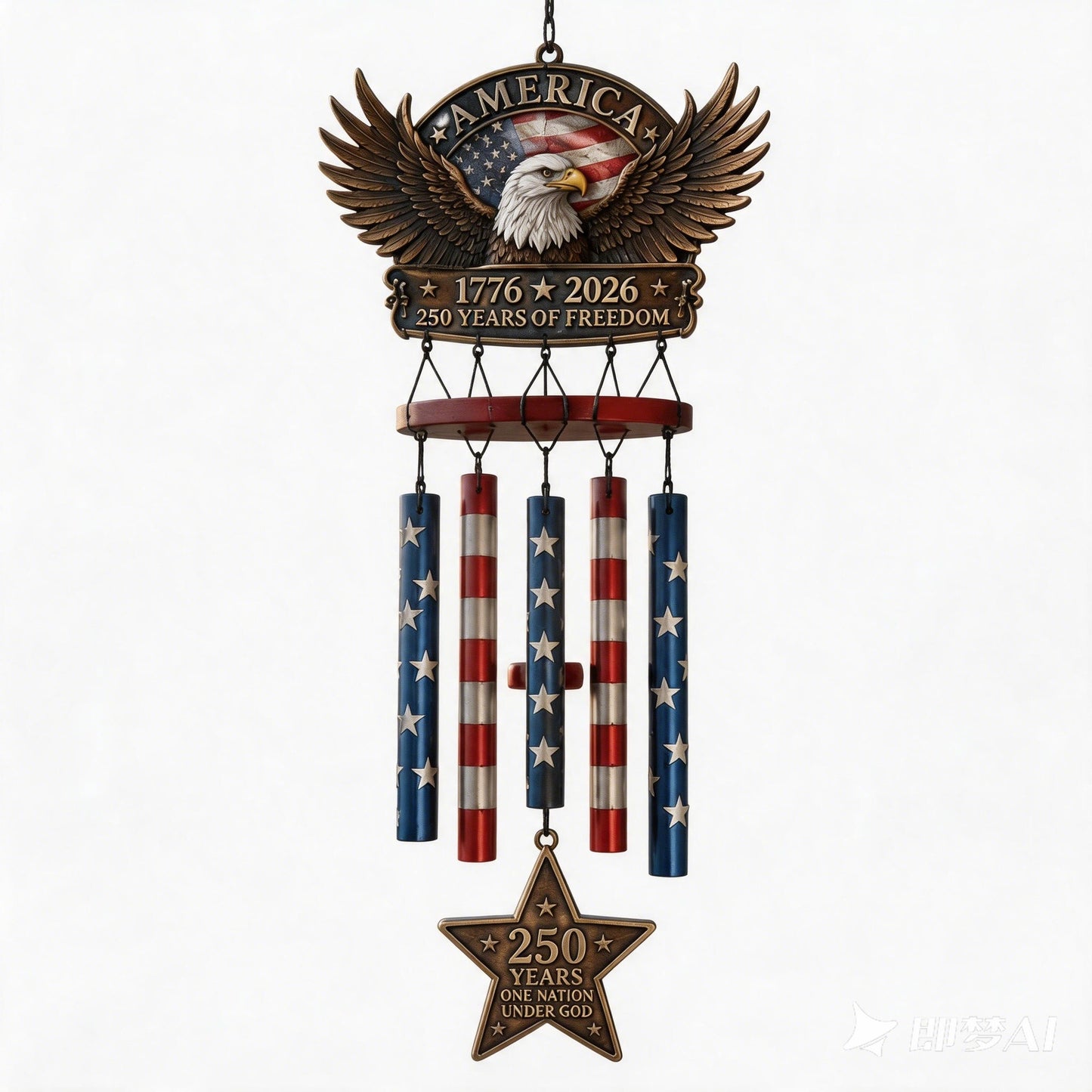 🔥Last Day 49% OFF🔥 - 250 Years of Freedom Patriotic Wind Chime