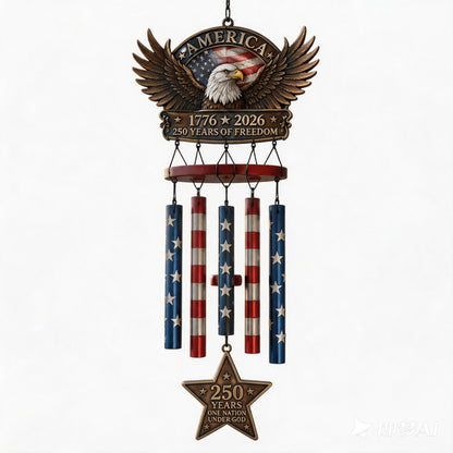 🔥Last Day 49% OFF🔥 - 250 Years of Freedom Patriotic Wind Chime